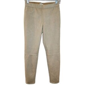 Max Studio Tan Faux Suede Leggings Size M